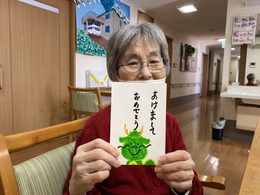 静岡市清水区グループホーム_ご家族への年賀状作り