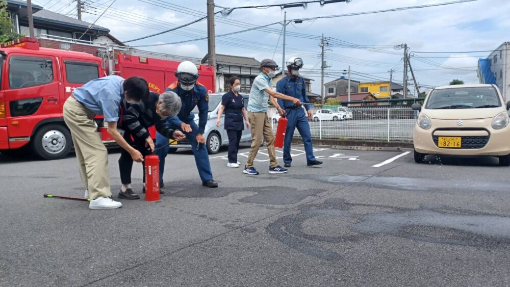 富士市グループホーム_厚原全体避難訓練