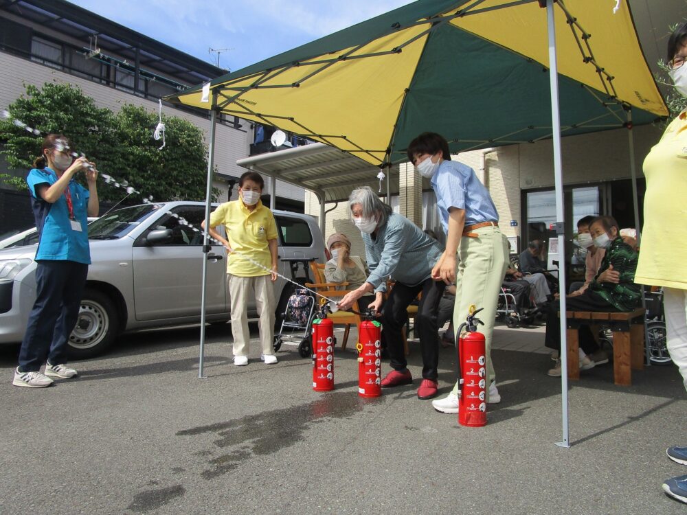 静岡市葵区グループホーム_グループホームと合同で防災訓練を行いました