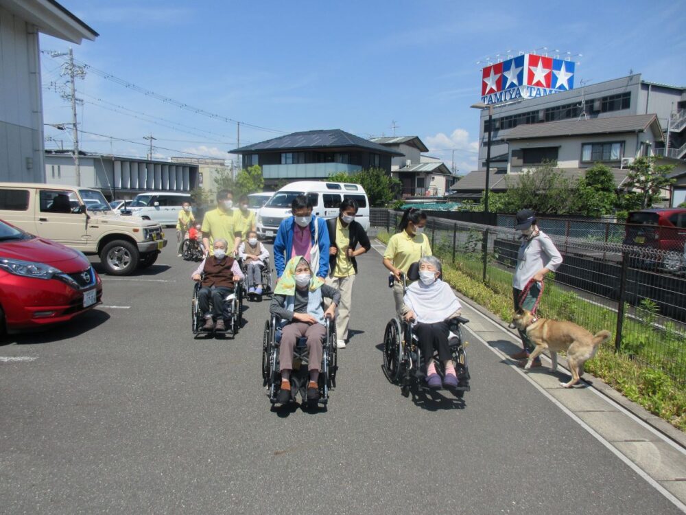 静岡市駿河区グループホーム_あじさい鑑賞とレクリエーション