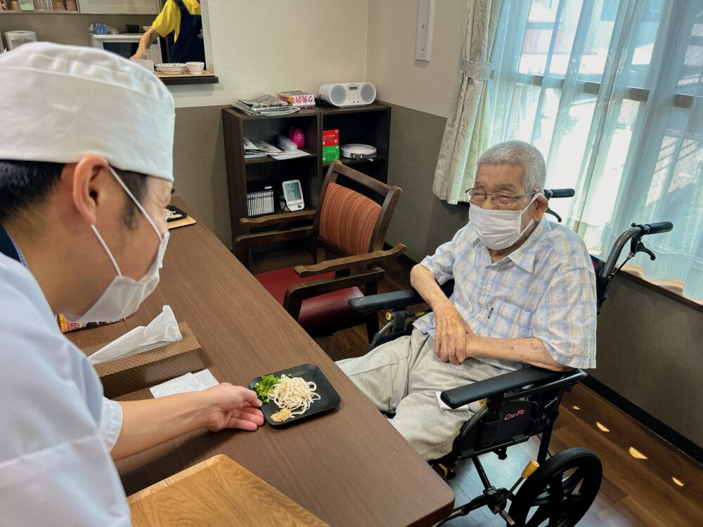 藤枝市グループホーム_初そば打ち実演