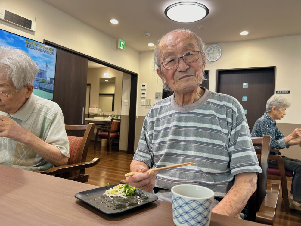 藤枝市グループホーム_初そば打ち実演