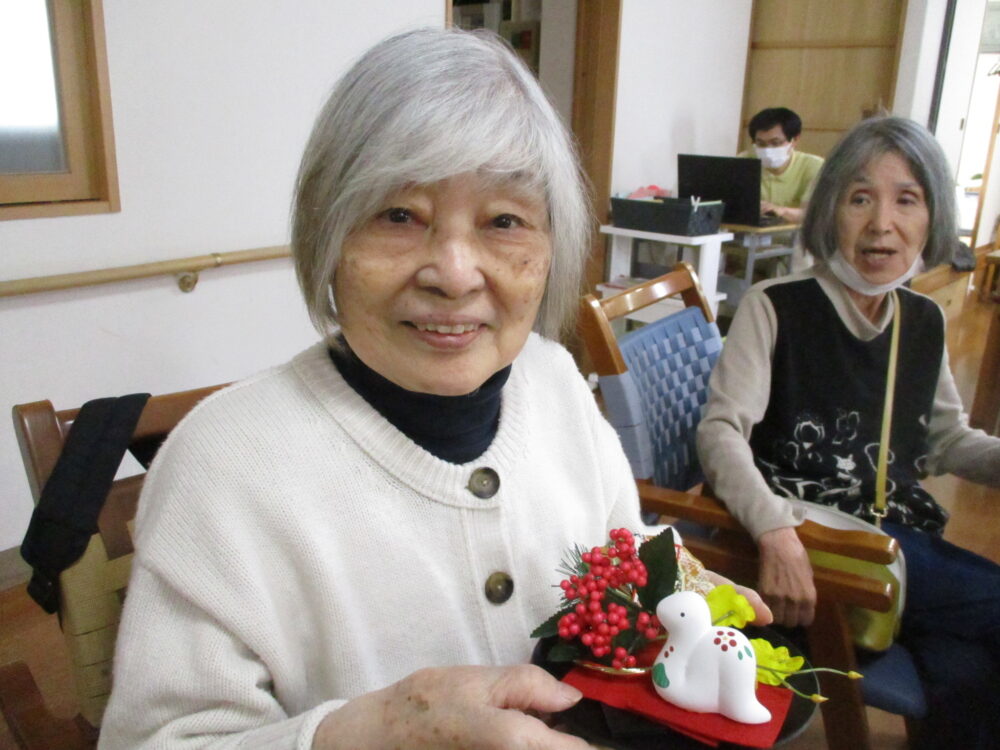 静岡市駿河区グループホーム_年越しそば華道教室