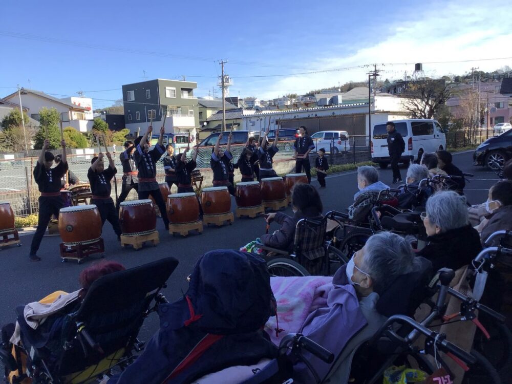 小鹿公園前グループホーム　和太鼓演奏