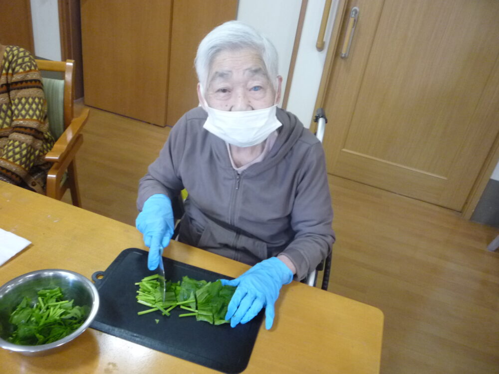 静岡市清水区グループホーム_節分にまつわる料理レク