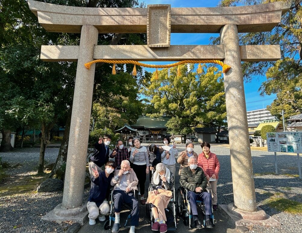 藤枝市グループホーム_青葉町悠々散歩Vol.3前島神社へ初詣