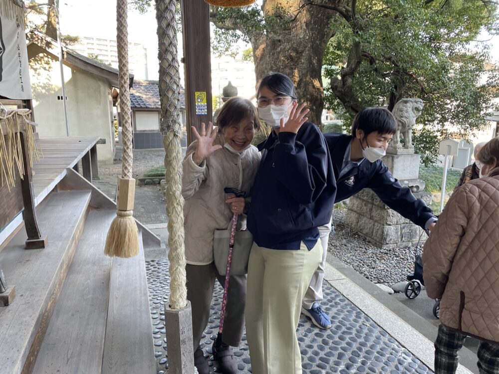 藤枝市グループホーム_青葉町悠々散歩Vol.3前島神社へ初詣