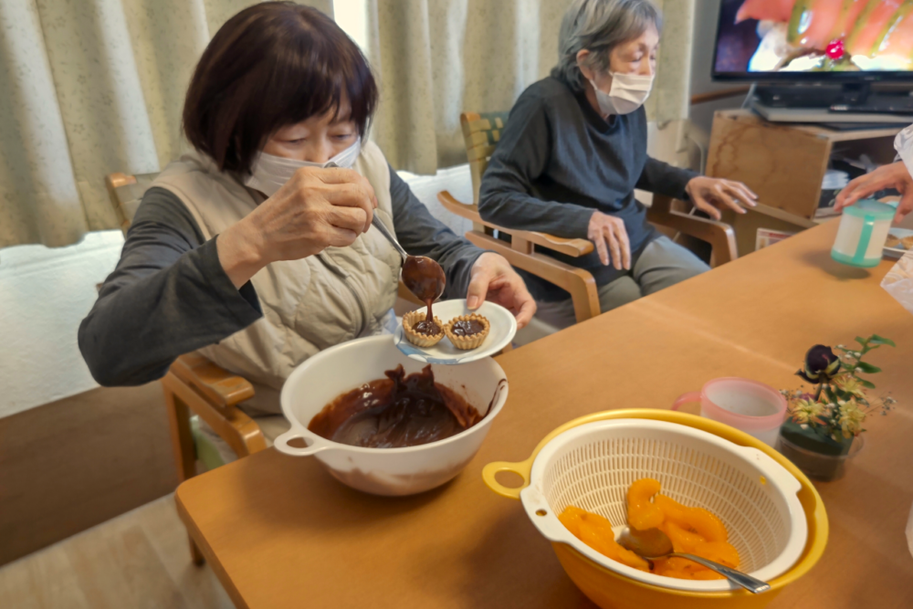 静岡市清水区グループホーム_お誕生会バレンタイン