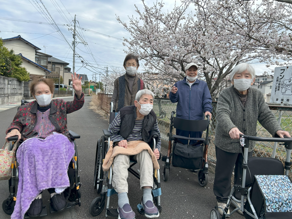 藤枝市グループホーム_青葉町悠々散歩Vol4お花見散歩