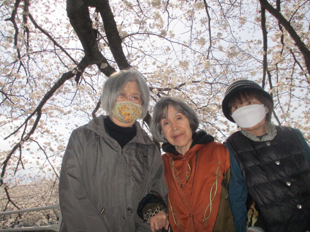 静岡市駿河区グループホーム_お花見レクリエーション