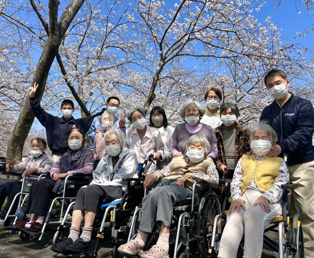 富士市グループホーム_桜観賞ドライブ