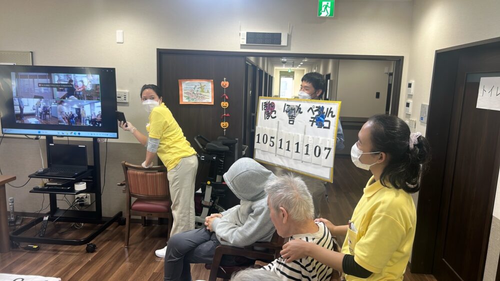 藤枝市グループホーム_秋のプチスポーツ大会かぼちゃプリンで元気に