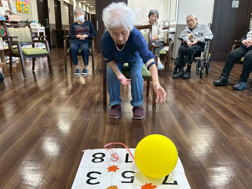 藤枝市グループホーム_秋のプチスポーツ大会かぼちゃプリンで元気に