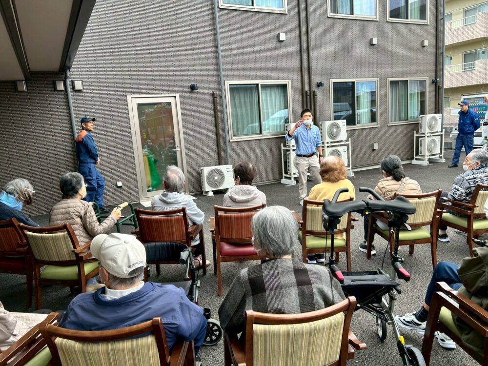 藤枝市グループホーム_消防職員と連携した避難訓練の実施