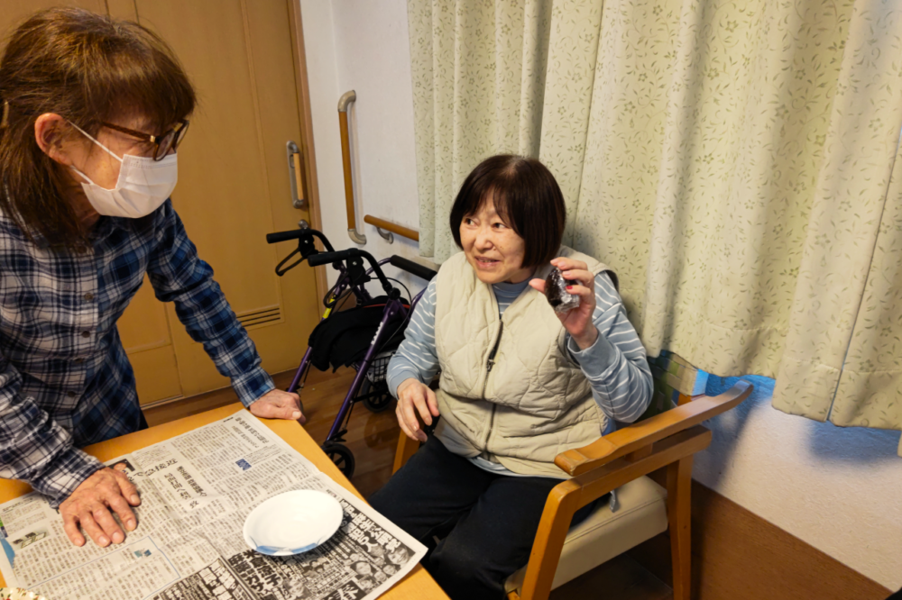 静岡市清水区グループホーム_おはぎ作り＆お誕生会