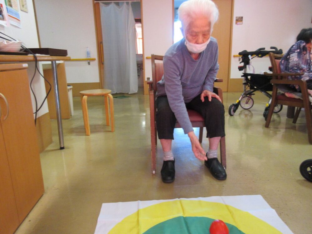 静岡市老人ホーム_秋のボッチャ大会