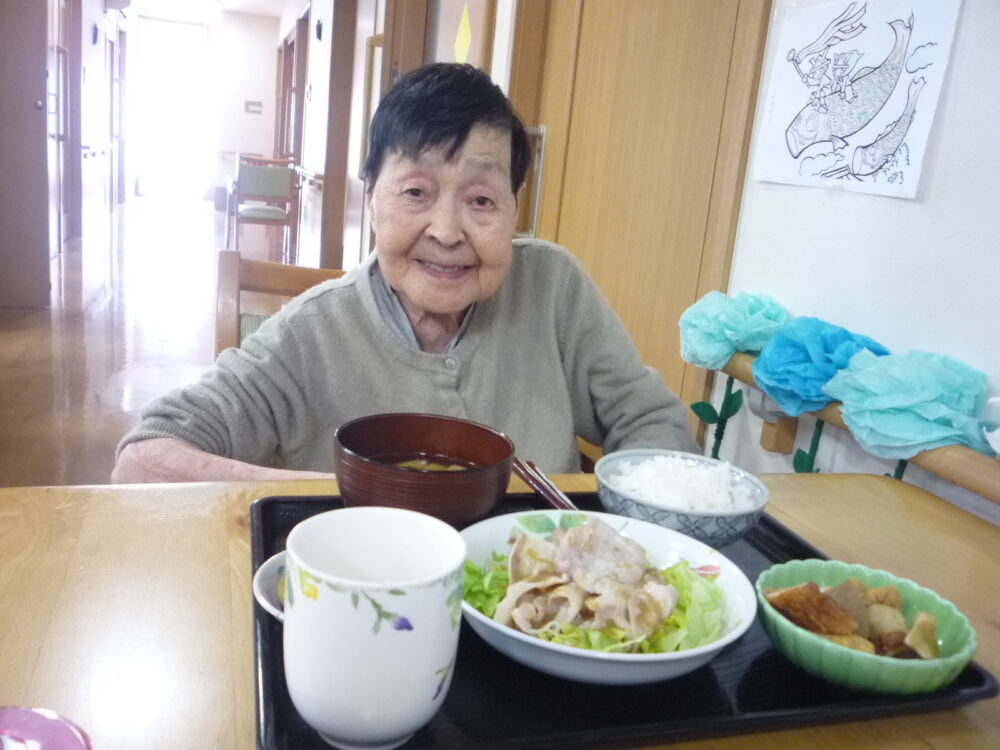 有東坂グループホーム　昼食作りレク～豚しゃぶづくり～