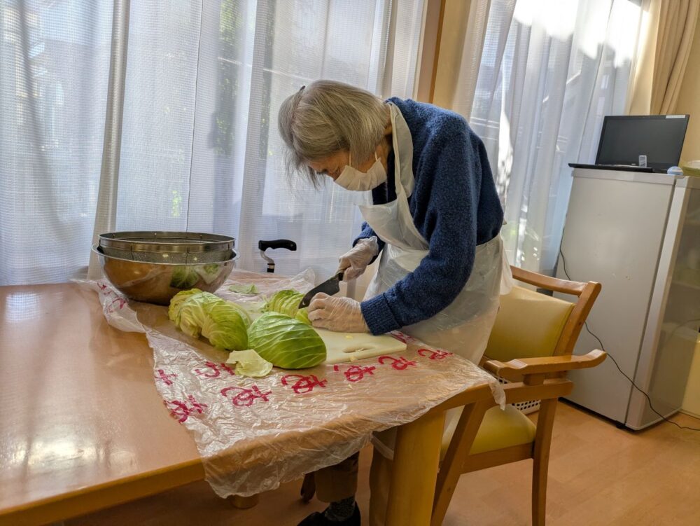 静岡市葵区グループホーム_お好み焼きパーティー食のイベント