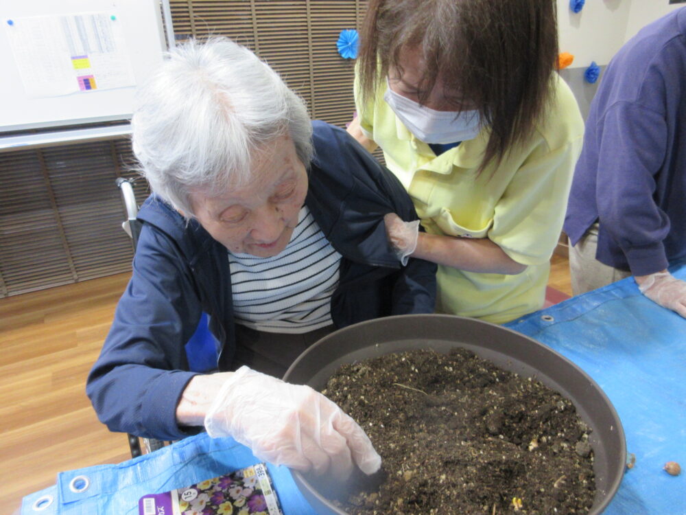 島田市グループホーム_お花の寄せ植え