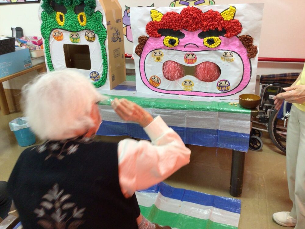 小鹿公園前小規模多機能 豆まき